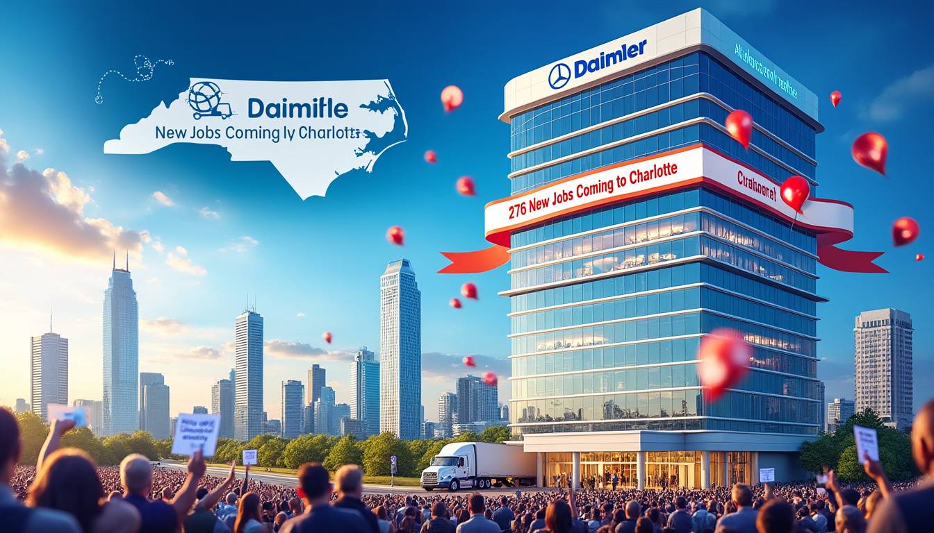 Daimler Truck Financial Services selects Charlotte as new hub, bringing 276 job opportunities