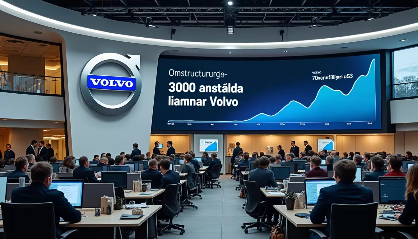 Volvo Cars to eliminate 3,000 positions as part of cost-cutting measures